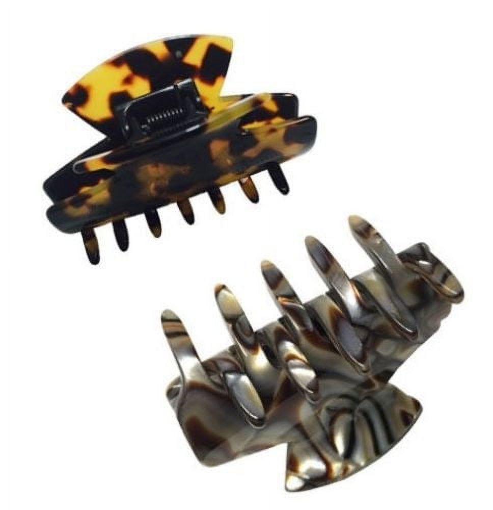 French Amie Chic Small Handmade Celluloid Acetate Jaw Hair Claw Clips
