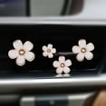 thumbnail image 2 of Car Air Diffuser Clips - Alloy Material, Daisy Design, Fragrance Pad Included, for Car Vent Odor Removal/Decoration(4 Pcs), 2 of 7