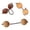 Set of 3 strings, variant on Wood Rhythm Sandball Hand Asalato African Shaker Portable Percussion Instrument Hand Shaker Ball for Adults