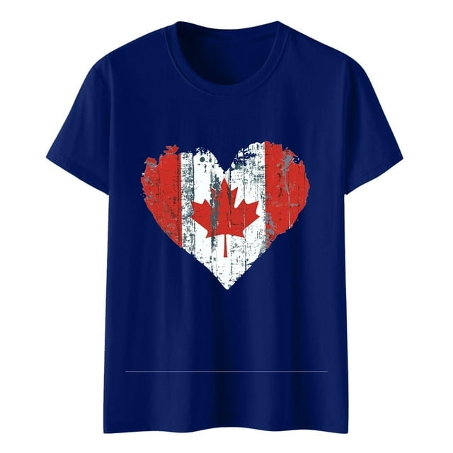 Pisexur Hauts pour Femmes Tendance, Hauts pour Femmes, Blouses Habillées Décontractées pour Femmes, Haut à Manches Courtes Imprimé, Col Rond, Bleu, 2TG