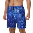 thumbnail image 2 of Balery Blurred Star Snow Christmas Mens Swim Trunks Swim Shorts for Men Quick Dry Inseam Beach Shorts with Compression Liner Pocket-Medium, 2 of 9