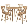 thumbnail image 3 of Coaster Andrews 5-Piece Round Counter Height Dining Set, Light Ash, 3 of 11