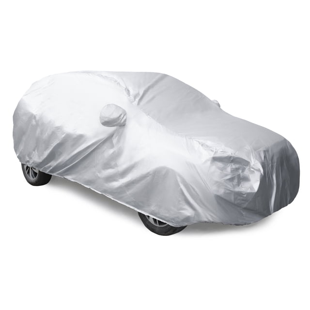 Unique Bargains Housse de Voiture Ton Argent 190T Toutes Saisons Anti-Rayures Pluie Neige Résistante à la Chaleur