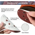 thumbnail image 5 of SATC 60 Pcs 5" Sanding Discs 240-1000 Grit Hook & Loop 8-Hole Orbital Sander Sandpaper, 5 of 8
