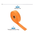 thumbnail image 3 of Uxcell Fiberglass Exhaust Wrap Tape Tape 1"x16.4' Orange Header Heat Wrap, 3 of 6