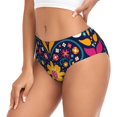 thumbnail image 2 of Balery Cinco De Mayo Floral Ropa Interior de Algodón para Mujer con Dibujo – Braguitas Cómodas y Elásticas, Estilo Clásico-Medium, 2 of 6
