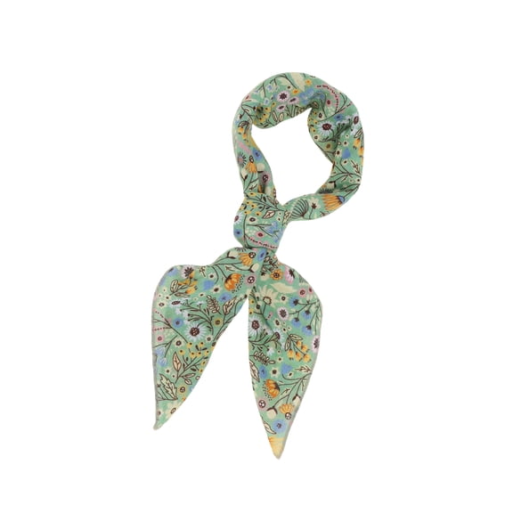 Vocoste 1 Pc Scarf Flower Print Neck Scarf Colorful