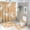 style-111, variant on 4 Pcs Shower Curtain Sets Floral Easter Watercolor Bunny Non-Slip Rugs And Toilet Mat Lid Rug Accessories Holiday Easter Decorations 12 Plastic Hooks for Bathroom Decor 72inch X 72inch