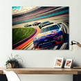 thumbnail image 2 of Designart Daytona Stock Car Racing Last Lap II Canvas Wall Art, 2 of 5