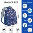 thumbnail image 6 of Waterproof Galaxy Backpack for Teens - Ergonomic Astronaut Design with Spinal Support & Breathable Straps, Durable School Bookbag for College Students, 6 of 6