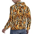 thumbnail image 6 of Wukai Zebra Print Men Hoodies Fleece Sweatshirts Long Sleeve Sweaters Pullover Fall Outfits Winter Clothes-Medium, 6 of 7