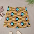 thumbnail image 2 of Mini Skirt for women 70S Retro Hippie A-line Skirt Bohemian Flower Power Street Style Casual Skirts, 2 of 6