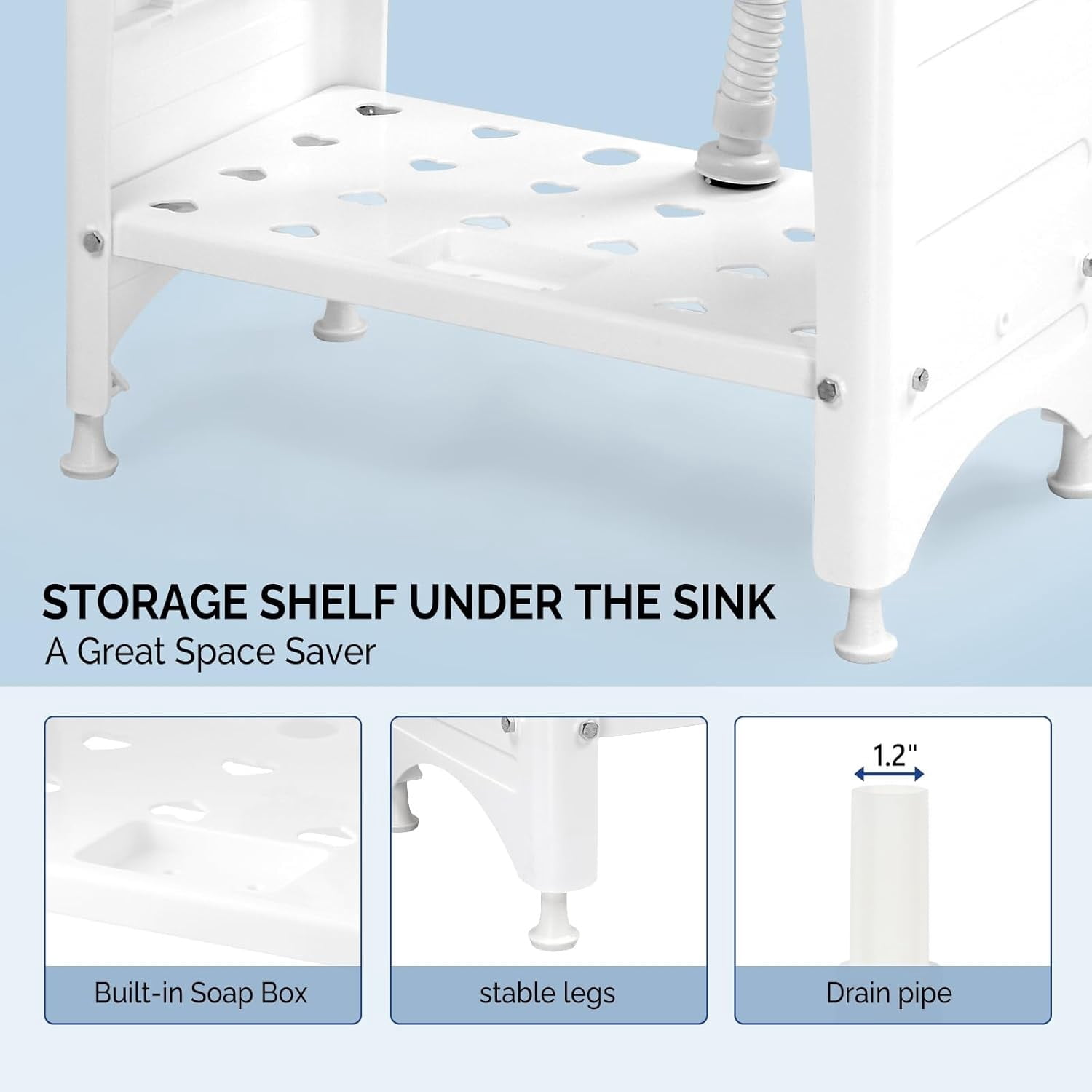 LINJH Upgrade Height  Utility Sink Laundry Tub Freestanding Utility Sink with Faucet
