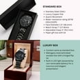 thumbnail image 4 of To Son Gift From Mom, Believe In Yourself Inspirational Engraved Black Chronograph Watch, 4 of 8