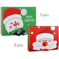 thumbnail image 3 of 10 Pieces Christmas Boxes, Christmas Paper Box, Christmas Candy Box, Christmas Gift Boxes with Ribbon, for Party Cookies Chocolates Gifts, 24 * 20 * 7cm, 2 Styles, 3 of 5