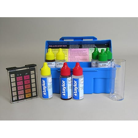 Quick Test Kit - Taylor K-1004 Safety Plus Swimming Pool Chlorine Bromine pH Alkalinity Test Kit