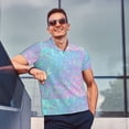 thumbnail image 4 of Fotbe Fantasy Gradient Camiseta Polo de Golf para Hombre con Estampado – Camisa Deportiva Transpirable con Cuello Abotonado-X-Large, 4 of 6