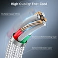 thumbnail image 4 of Cshidworld USB C to USB C Cable [3/6/6 FT, 3-Pack]Fast Charging,Compatible for iPhone 15 Samsung Galaxy S22 S21 S20 Ultra 5G Note 20/10, Pixel 7 6 Pro 5 4 3 2 XL & USB-C Laptop Tablet, 4 of 7