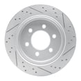 thumbnail image 3 of KarParts360 For Ford F-150 2015 2016 2017 Brake Rotor Driver Side | Rear | Drilled and Slotted | 90.1 mm / 3.55 in. Center Hole Diameter, 3 of 8