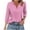 Pink, variant on OKSALE 3/4 Length Sleeve Womens Tops Dressy Casual V Neck Shirts Fall 2025 Clothes Elegant Polka Dot Print Blouses Loose Fit Work office T Shirt