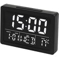 thumbnail image 2 of Digital Clock, Small Clock/Table Clock, 12/24H, Adjustable Brightness/Volume, Temperature Detect, Snooze, Desk Clock for Bedroom, Bedside, Living Room, Office, Living Room(Black), 2 of 8