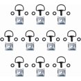 thumbnail image 4 of Oldbones Motorcycle Quick Release D-Ring Race Fasteners 17mm Chrome Silver (10 Pack), 4 of 5