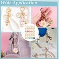 thumbnail image 5 of PH 20pcs Flower Keychains 10 Colors Floral Key Chains Cute Enamel Charm Bling Purses Keyrings Handbag Charms with Swivel Clasps for Women Gifts Backpack Car Keys Wallet Bag Accessories for DIY, 5 of 5
