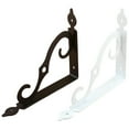 thumbnail image 3 of de 2 soportes de estante con tornillos Accesorios flotantes Estante decorativo Estante de pared Soportes de estante de pared para Negro 190x140mm perfecl estante de pared, 3 of 8