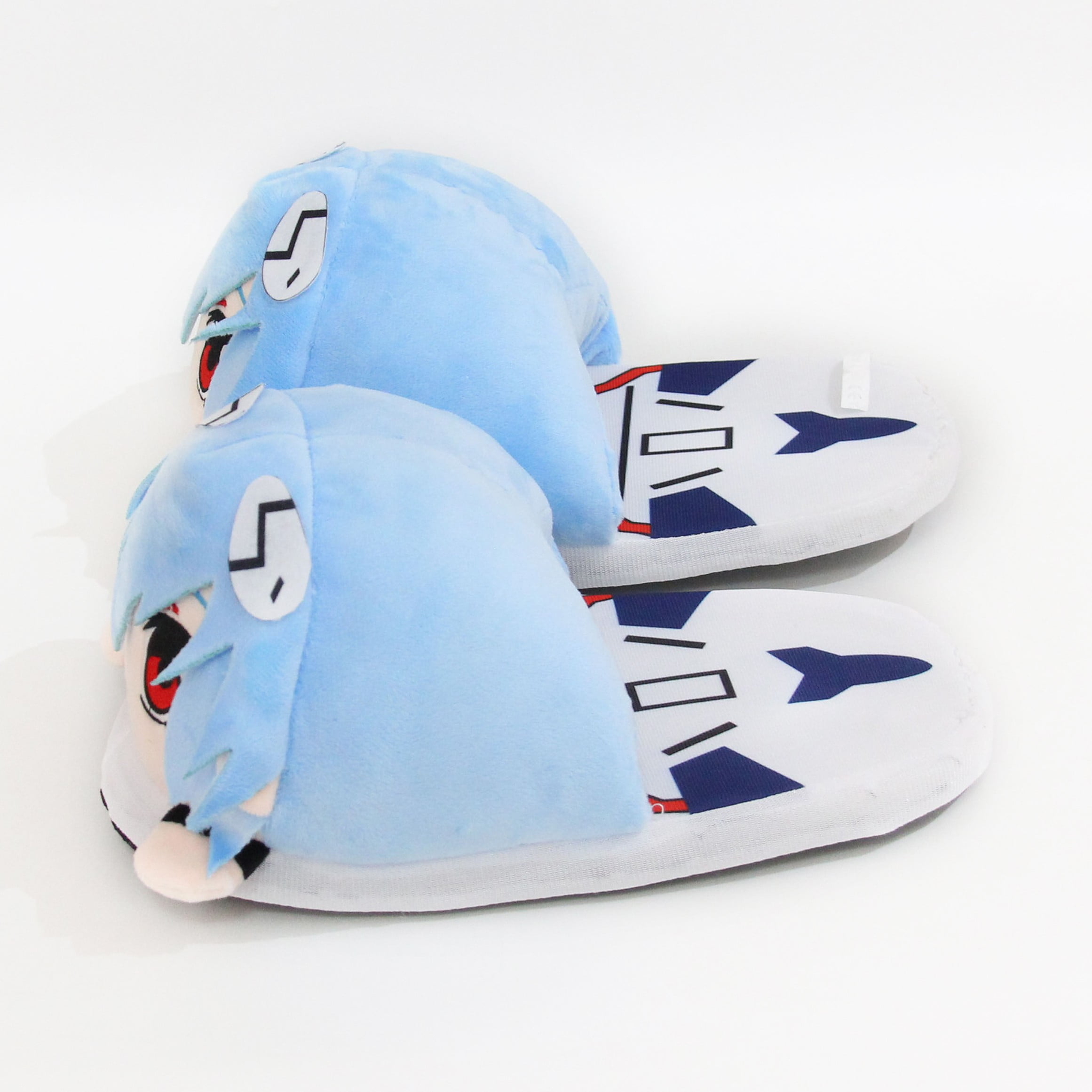 Roffatide Anime Neon Genesis Evangelion Fuzzy Slippers Rei Ayanami