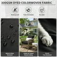 thumbnail image 4 of Kimunuk Outdoor Seat Cushion Set, 22" X 24" X 4" Water-Resistant & Fade-Resistant Patio Furniture Replacement Cushions with Handle and Straps for Sofa Chair, Black, 4 of 7