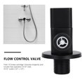 thumbnail image 2 of KONTONTY Shower Balance Adjustment Valve Copper Water Shut Off Black 1Set, 2 of 7