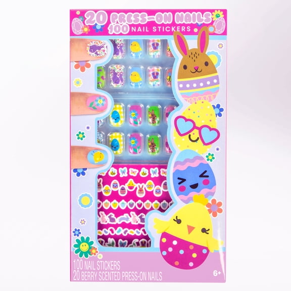 Berry Scented Press-On Nail Set, Easter by Way To Celebrate