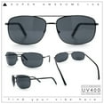 thumbnail image 2 of Mens Air Force Classic Narrow Rectangle Officer Cop Metal Rim Sunglasses Gunmetal - Black, 2 of 8