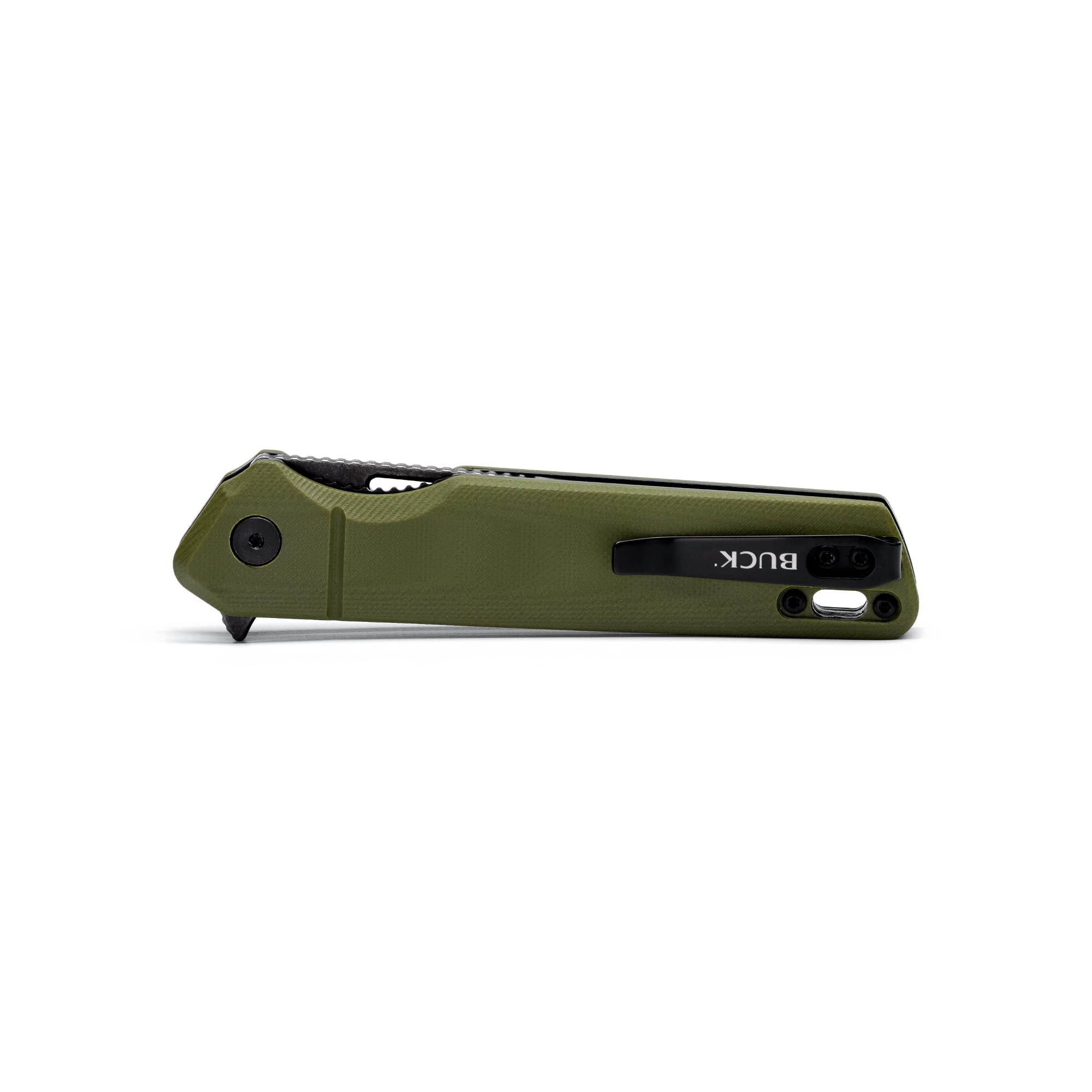 Buck Knives 239 Infusion Modified Tanto Folding EDC Knife, 3-1/5” Blade, O.D. Green, 2.82 oz