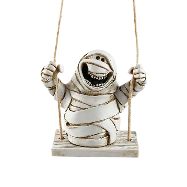 Lipstore Hanging Halloween Mummy Decoration Haunted House Prop Sculpture Versatile Spooky