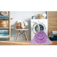 thumbnail image 2 of Ahgly Company Tapis d'Intérieur Lavables en Machine Rectangle Transitionnel Rose Fleur, 7' x 9', 2 of 7