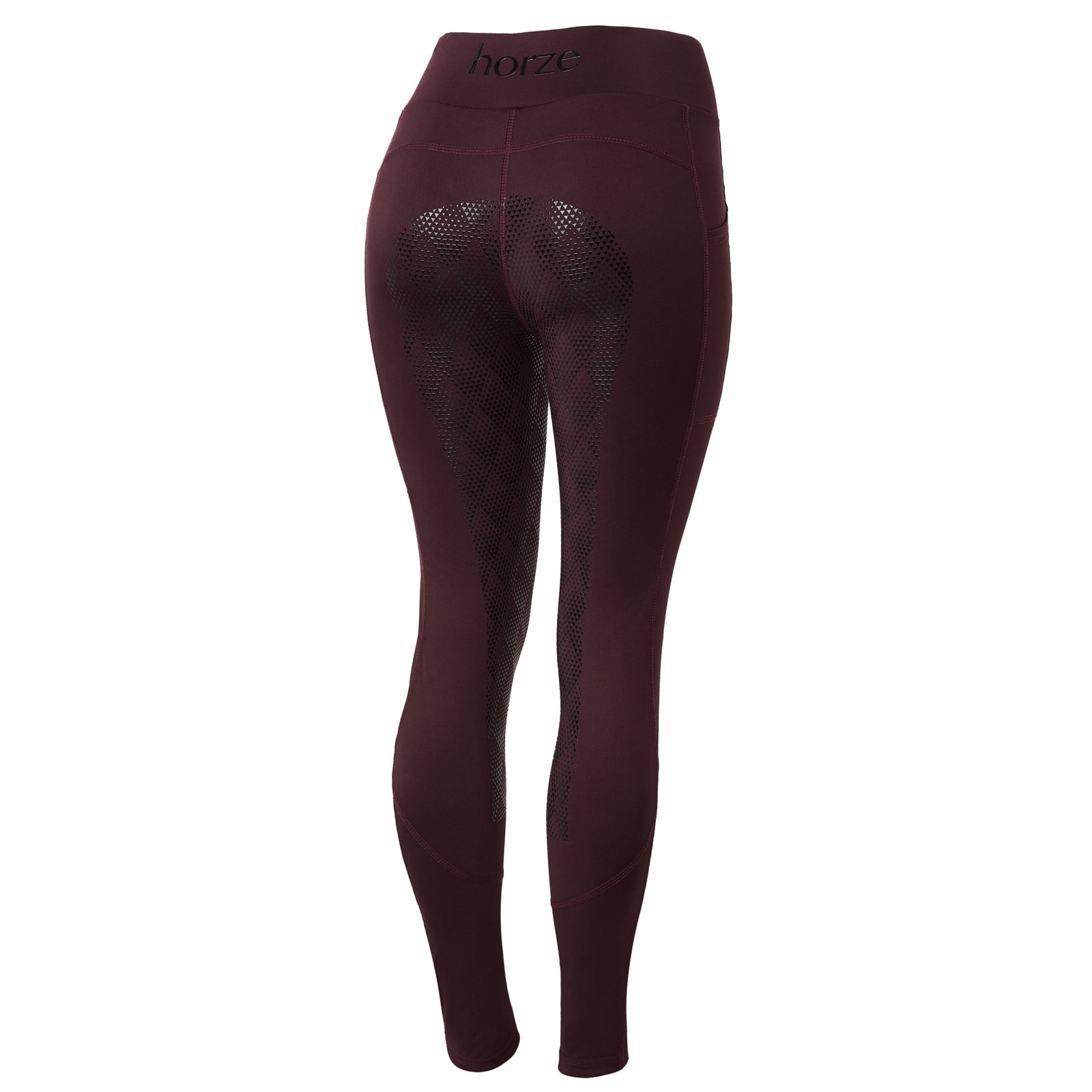 Horze Tifa Womens High Waist Full Seat Tights with Phone Pocket
