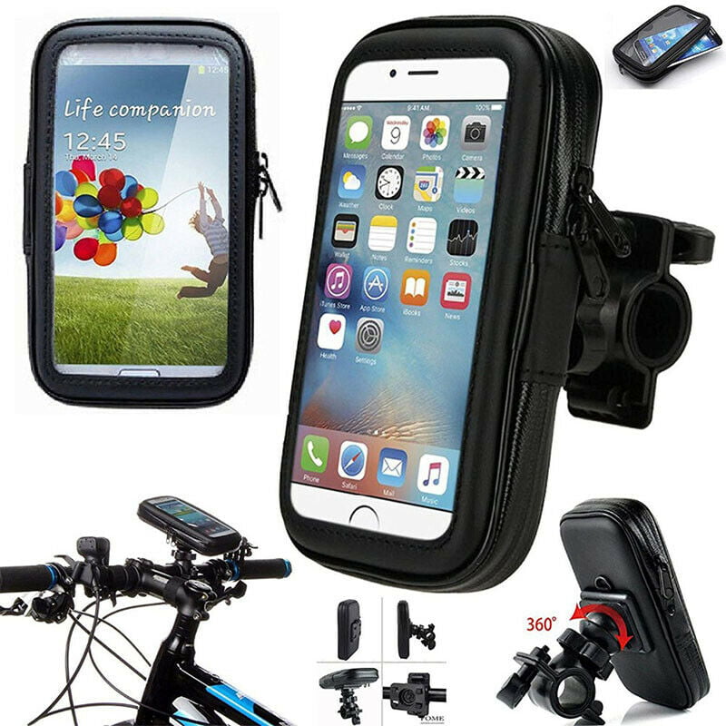 New 360° Bicycle Bike Waterproof Case Mount Holder Cover For Mobile Phones 