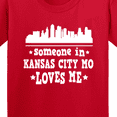 thumbnail image 4 of Inktastic Kansas City Missouri Loves Me Skyline Youth T-Shirt, 4 of 5
