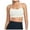 White, variant on Women's Light Support Strappy Sports Bra Low Cut Wirefree Padded Yoga Cami Criss Cross Back White XL