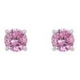 thumbnail image 1 of Pink Cubic Zirconia Stud Earrings, 1 of 3