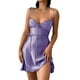 thumbnail image 1 of Sunloudy Vestido de tirantes para mujer, color sólido, cuello en V, sin mangas, sin espalda, vendaje, correa de espagueti, vestido femenino Sunloudy  moda, 1 of 8