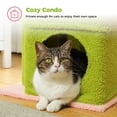 thumbnail image 5 of PAWZ Road Cat Tree Condo 27" Cat Tower with Large Top Perch and Scratching Posts for Kittens and Medium Cats, Pink, 5 of 10