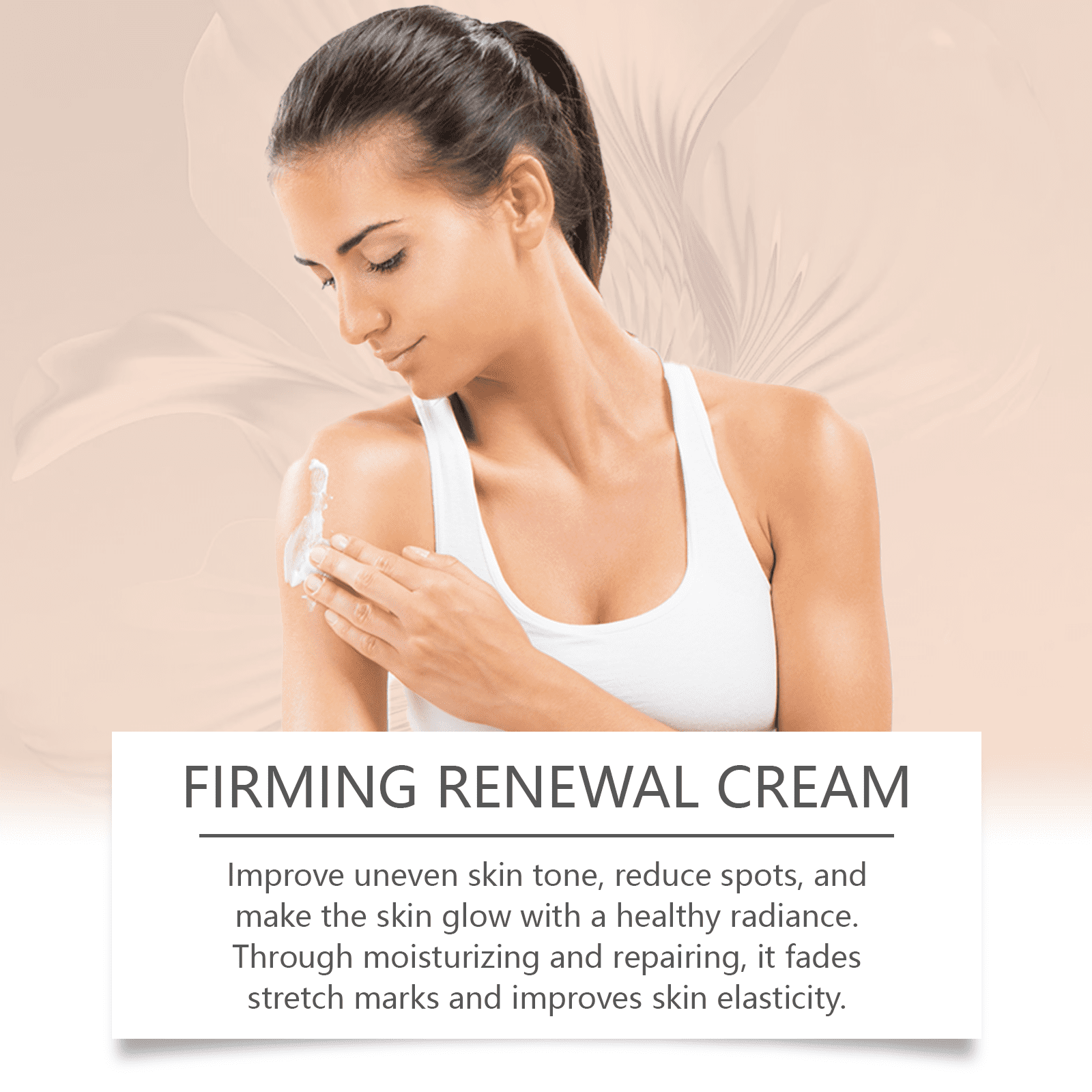 Alvantor Firming Body Cream with Peptide & Shea Butter, 3.53oz - Lifting Moisturizer for Radiant Skin