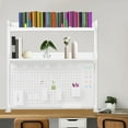 thumbnail image 4 of 2 Shelves Desk Bookcase, Multi-Purpose Clip-On Desk Organizer 39.37*4.92*37.4in 16.53 lbs Capacity for Desktop Storage in Study Rooms, Bedrooms, 4 of 14