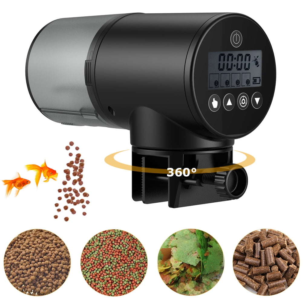 (59.77 Value) 200mL Automatic Fish Feeder Fish Food Dispenser Auto