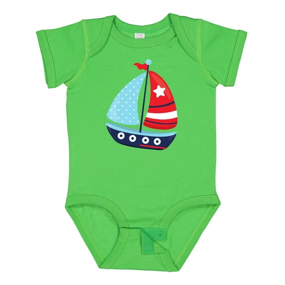 Inktastic Sailing Boat, Sailor, Sailing, Sails, Boat, Ship Boys Baby Bodysuit