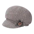 thumbnail image 1 of Béret pour Femmes Classique Rétro Visière avec Boucle Fleur Mode pour Tous les Jours, 1 of 3