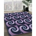 thumbnail image 3 of Ahgly Company Machine Washable Indoor Rectangle Transitional Medium Purple Area Rugs, 7' x 9', 3 of 7
