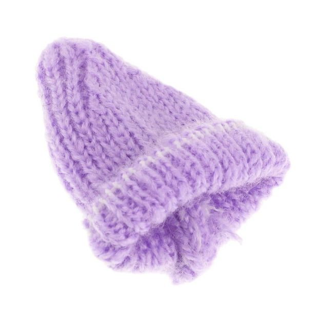 Precioso Gorro de Esquí Tejido de Lana para de , Trajes de Invierno Púrpura